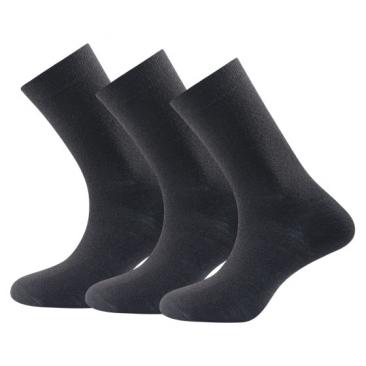 ponožky DEVOLD Daily Medium Sock 3-Pack black
