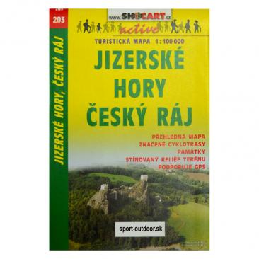 turistická mapa Jizerské hory - Český Raj - SHOCART