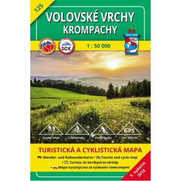 mapa Volovské vrchy - Krompachy 1:50 000