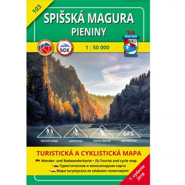 mapa Spišská Magura, Pieniny 1:50 000