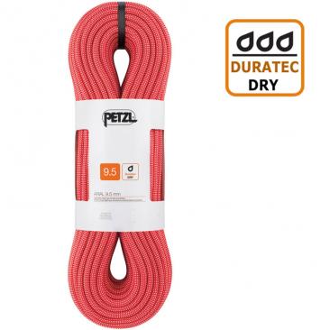 lano PETZL Arial 9.5mm Dry 70m red