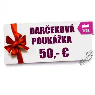 DARČEKOVÁ POUKÁŽKA NA 50,- EUR