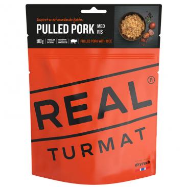 jedlo REAL TURMAT - Trhané bravčové mäso s ryžou