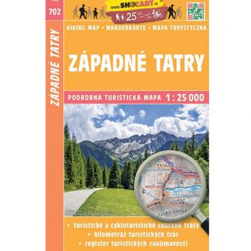 mapa SHOCart: Západné Tatry 1:25 000