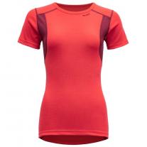 T-Shirts - Short Sleeve DEVOLD Hiking Woman T-Shirt poppy/beetroot