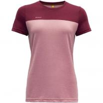 T-Shirts - Short Sleeve DEVOLD Norang Woman Tee foxglove/beetroot