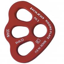 Anchorage, plaques, staples KOUBA Rigging Plate PK 3 red