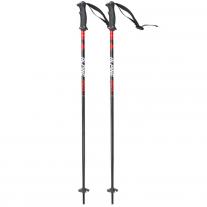  ski poles STUF Alpin Pro JR black/red